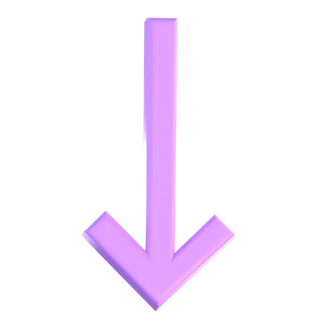 Down Arrow  3D Icon