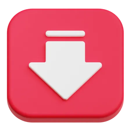 Down Arrow  3D Icon