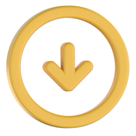 Down Arrow  3D Icon