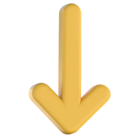 Down Arrow  3D Icon