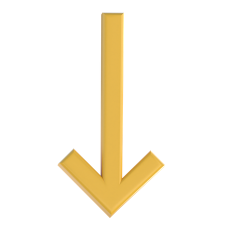 Down Arrow  3D Icon