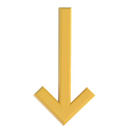 Down Arrow  3D Icon