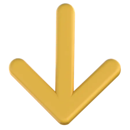 Down Arrow  3D Icon