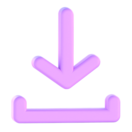 Down Arrow  3D Icon
