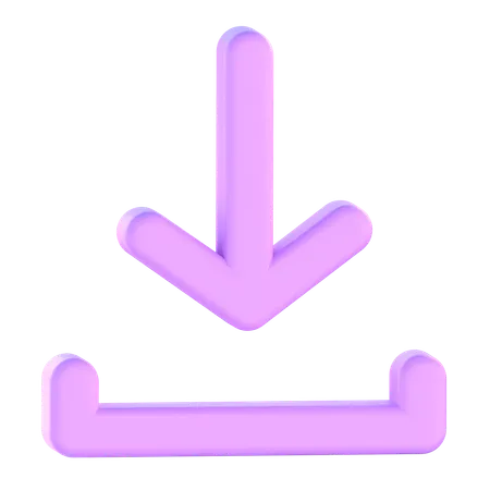 Down Arrow  3D Icon