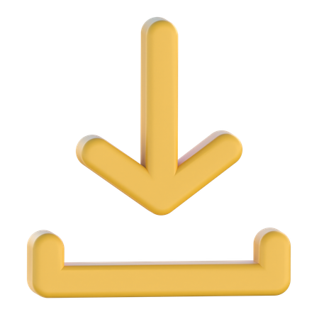 Down Arrow  3D Icon