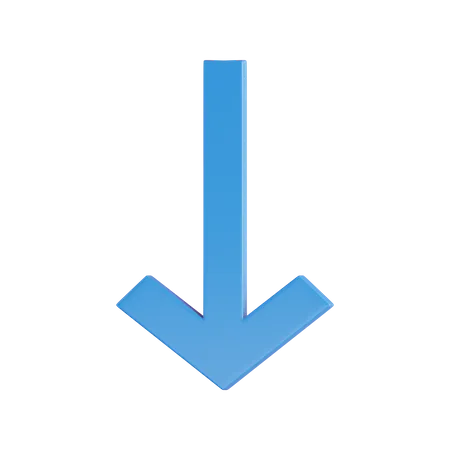 Down Arrow  3D Icon