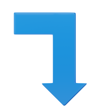 Down Arrow  3D Icon