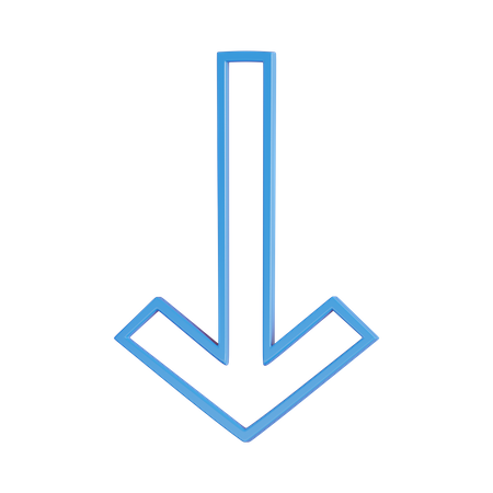 Down Arrow  3D Icon