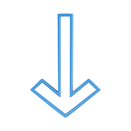 Down Arrow  3D Icon