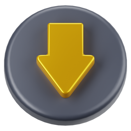 Down Arrow  3D Icon