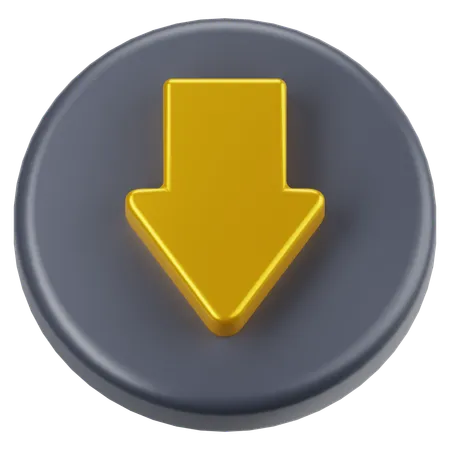 Down Arrow  3D Icon