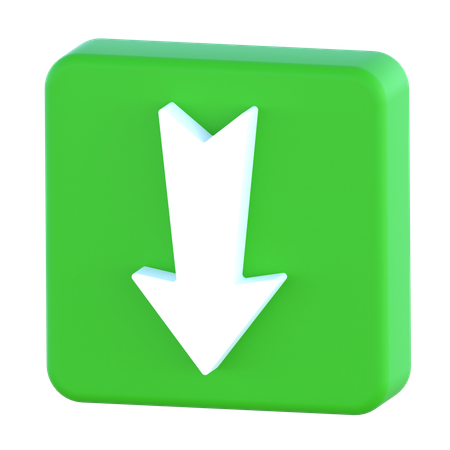 Down Arrow  3D Icon