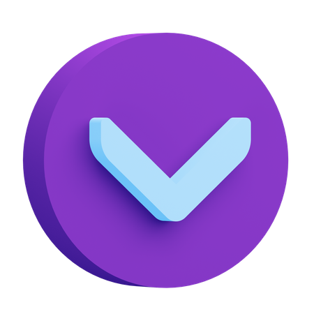 Down arrow  3D Icon