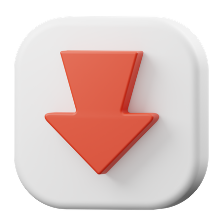 Down Arrow  3D Icon