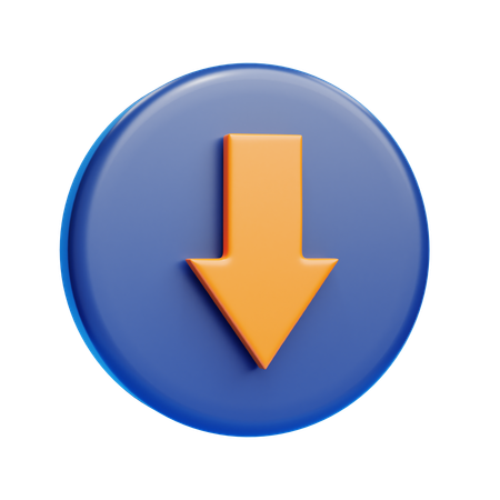 Down Arrow  3D Icon