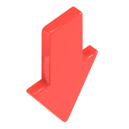 Down Arrow  3D Illustration