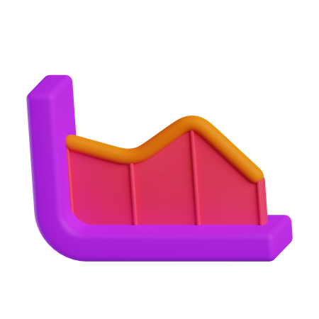 Down Graph  3D Icon