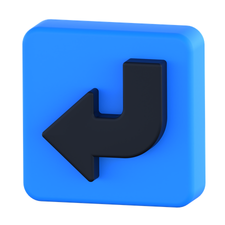Down Left  3D Icon