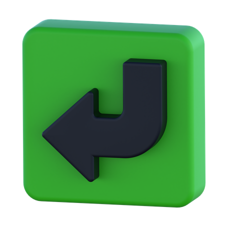 Down Left  3D Icon