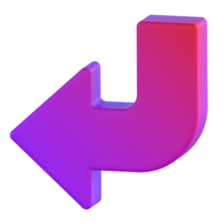 Down Left  3D Icon