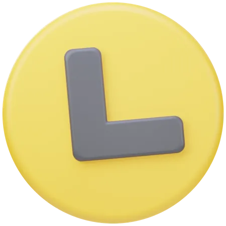 Down Left Arrow  3D Icon