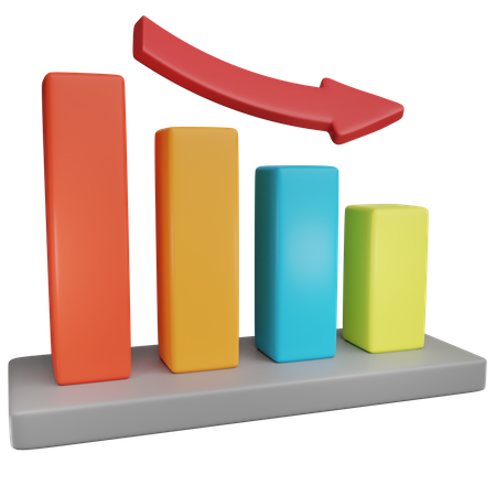 Diagramm zum Leistungsverlust  3D Icon