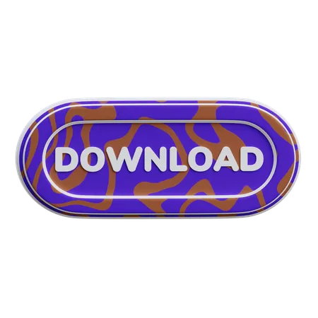 Downlaod Button  3D Icon