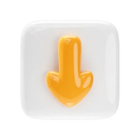 Download Button Icon 3D Icon