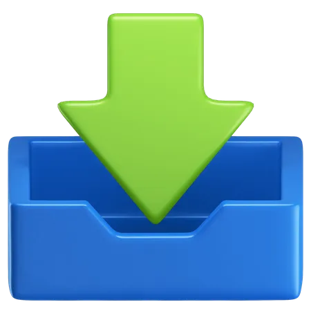 Fetches Or Receives Files 3D Icon