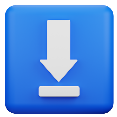 Download Blue Button  3D Icon