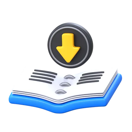 Download Book 3 D E Learning Icon 3D Icon