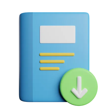 Download Book  3D Icon