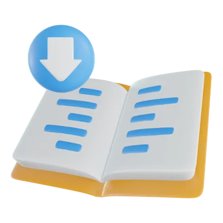 Download Book  3D Icon