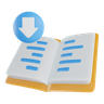 downloading book 3d logo