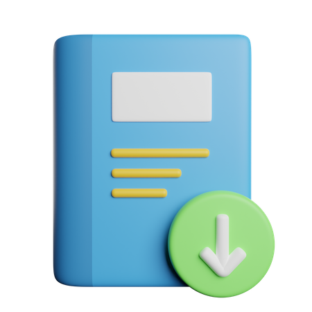 Download Book  3D Icon