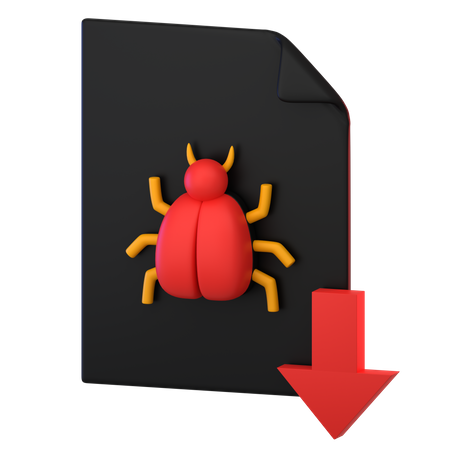 Download Bug File 3D Icon