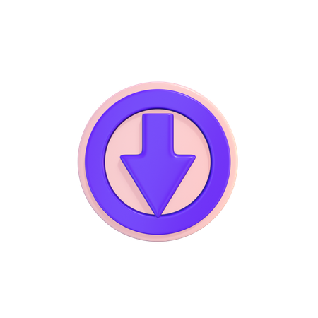 Download-Button  3D Icon