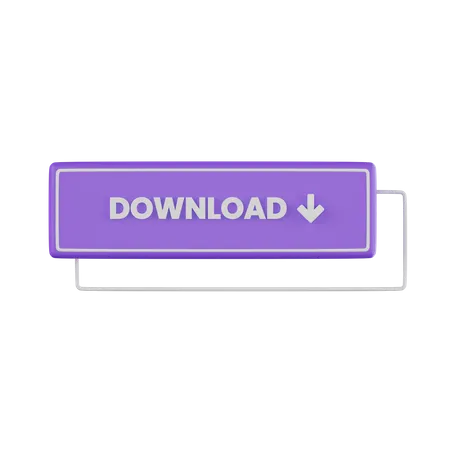 Download Button  3D Icon