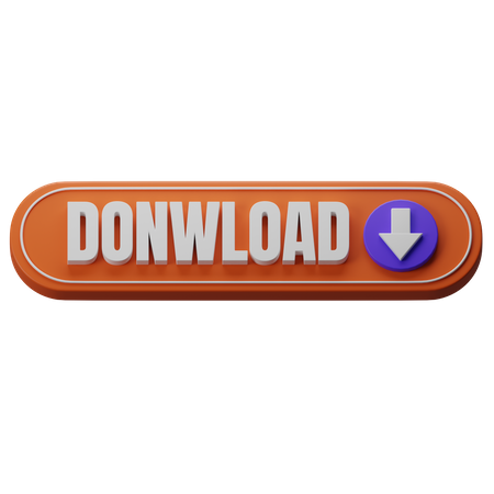 Download Button  3D Icon