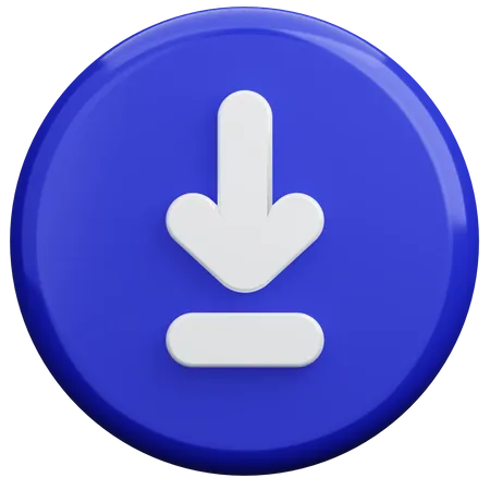 Download Button  3D Illustration