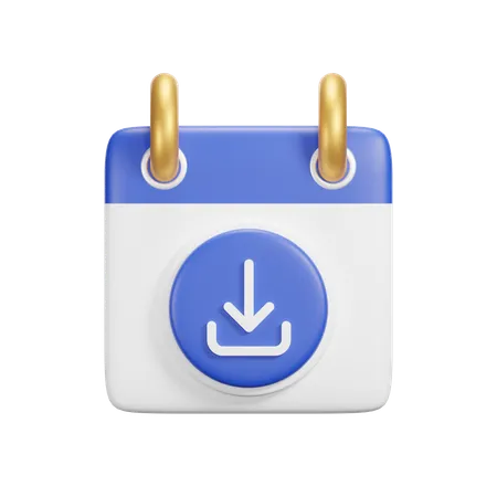 Download Calendar  3D Icon