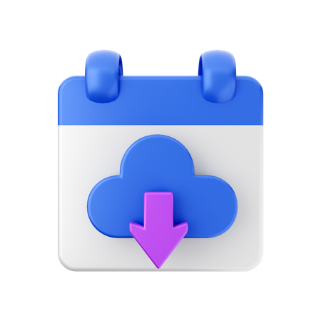 Download Calendar  3D Icon