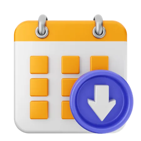 Download Calendar  3D Icon