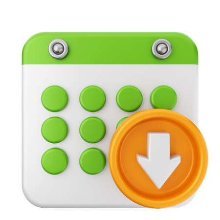 Download Calendar  3D Icon