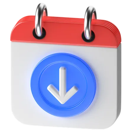 Download Calendar  3D Icon