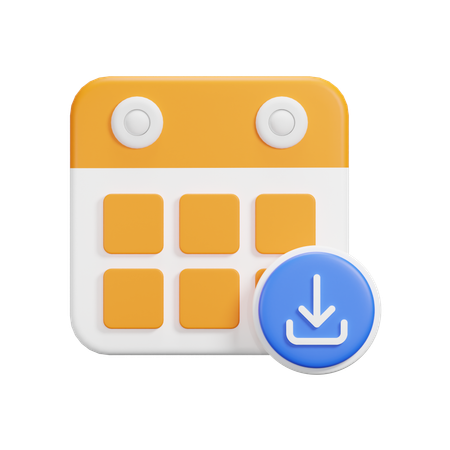 Download Calendar  3D Icon