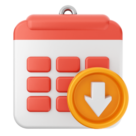 Download Calendar  3D Icon