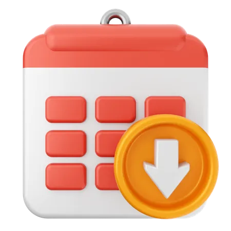 Download Calendar  3D Icon