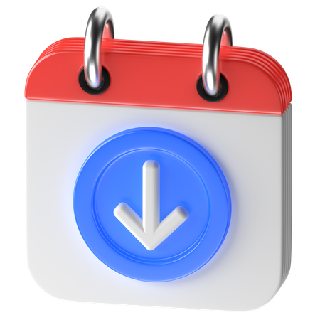 Download Calendar  3D Icon